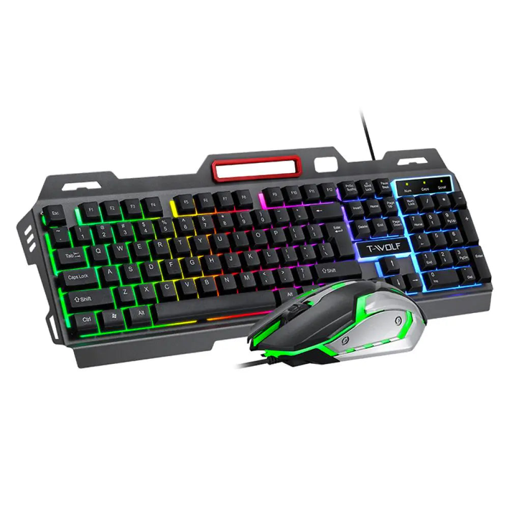 RGB LED Backlit Mechanical Gaming Keyboard and Mouse
