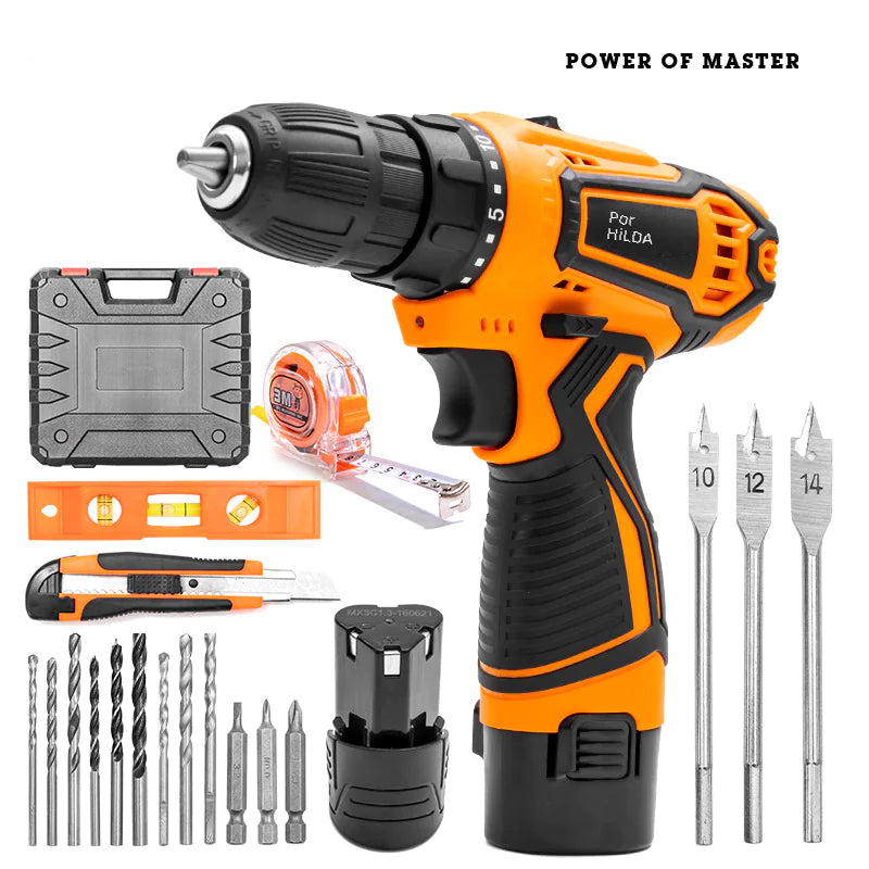 Multifunctional Cordless Electric Drill and Screwdriver