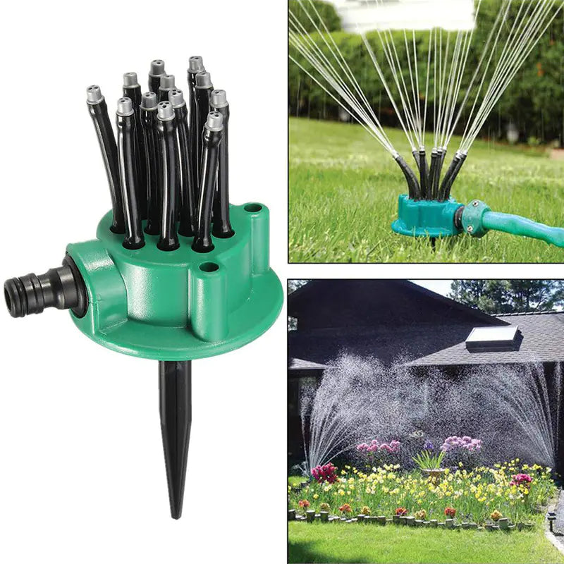 360-Degree Automatic Multi-Head Garden Sprinkler
