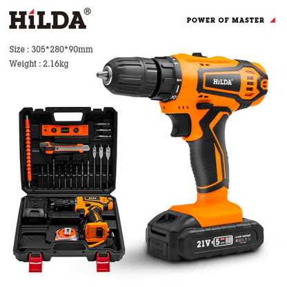 Multifunctional Cordless Electric Drill and Screwdriver