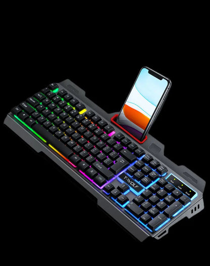 RGB LED Backlit Mechanical Gaming Keyboard and Mouse