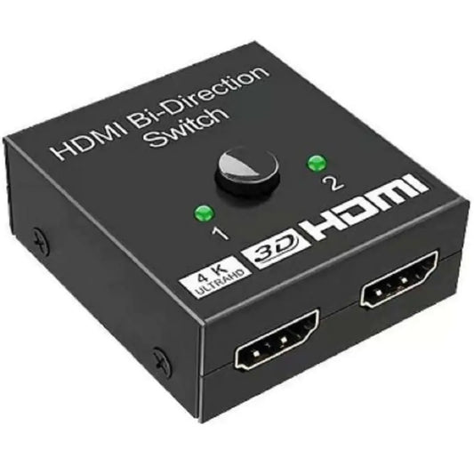 2-Port 4K HDMI Splitter & Switcher - Bi-Directional